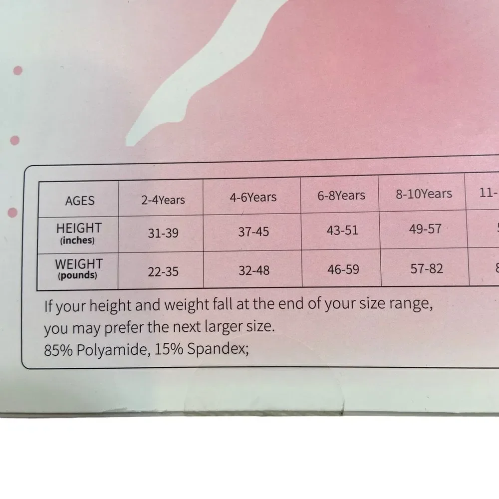 New in Package‎ Everswe brand 3 Pairs Girls Velvet Soft Tights Black 6-8 years